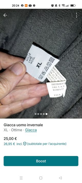 Giacca uomo
