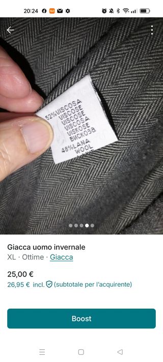 Giacca uomo