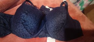 Conjunto encaje azul