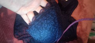 Conjunto encaje azul