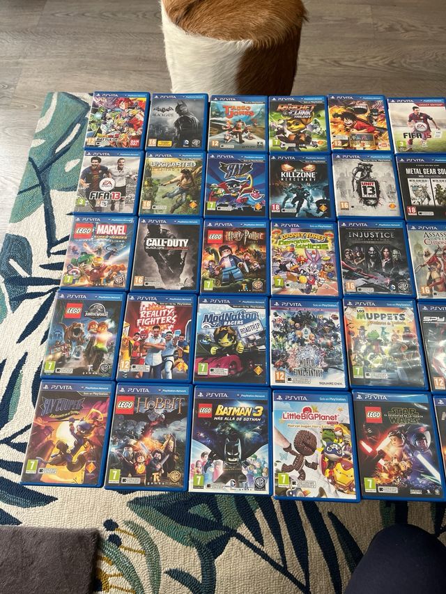 Psvita con 48 juegos y 2 tarjetas 32y4 gb