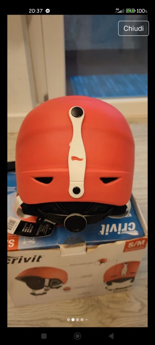 Casco da sci rosa Crivit