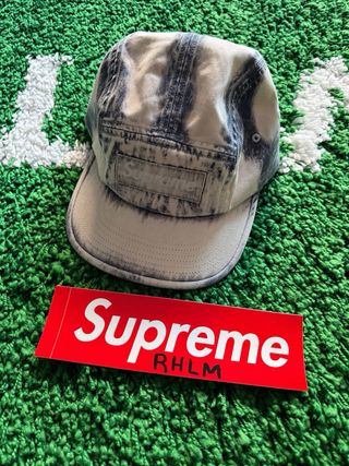 Gorra supreme bleached Chino camp cap Navy