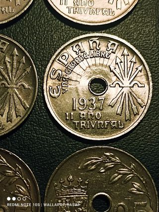 SC-MONEDA 25 CTS 1937 II AÑO TRIUNFAL