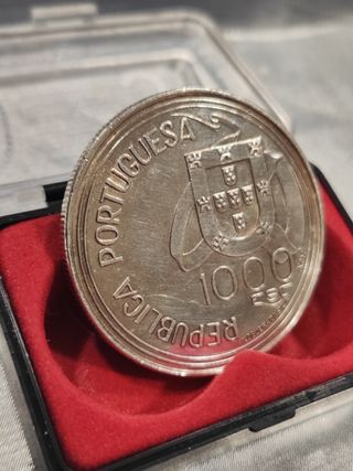 Moneda plata 1000 escudos 1994 Portugal