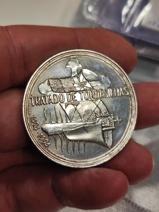 Moneda plata 1000 escudos 1994 Portugal