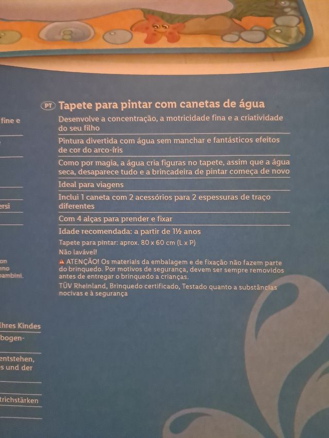 Pizarra mágica con lápiz de agua