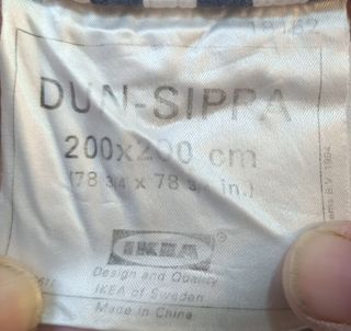 Edredón IKEA DUN-SIPPA 200x200 cm