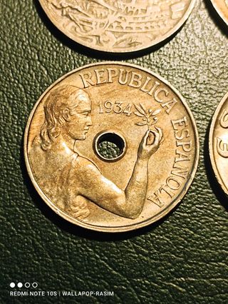 MONEDAS 25 CENT-1925-1927-1934-1937