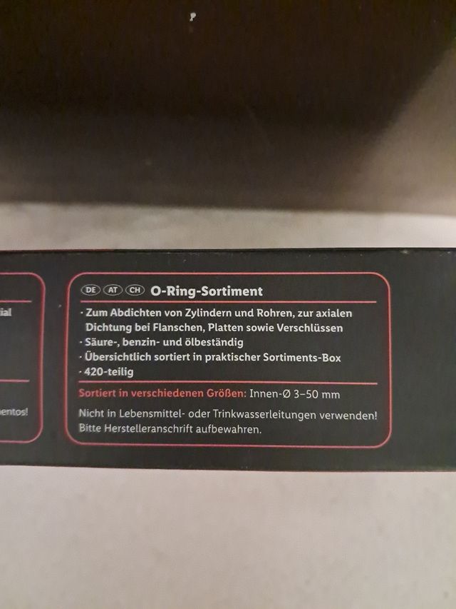 Juntas toricas 420 unidades