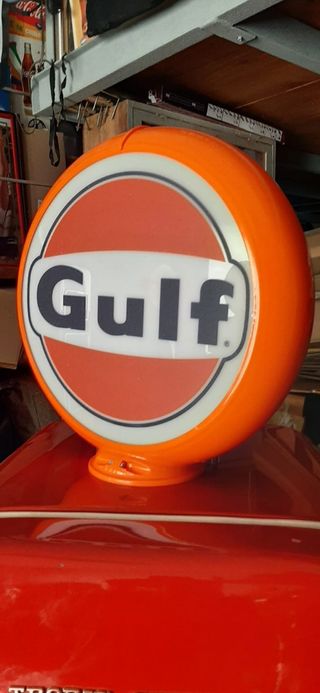 Globo Gulf per pompa benzina anni 50 60