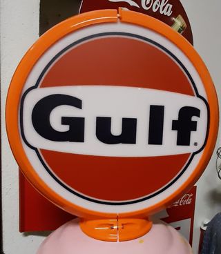 Globo Gulf per pompa benzina anni 50 60
