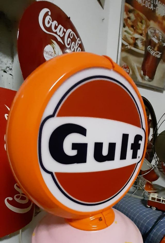 Globo Gulf per pompa benzina anni 50 60