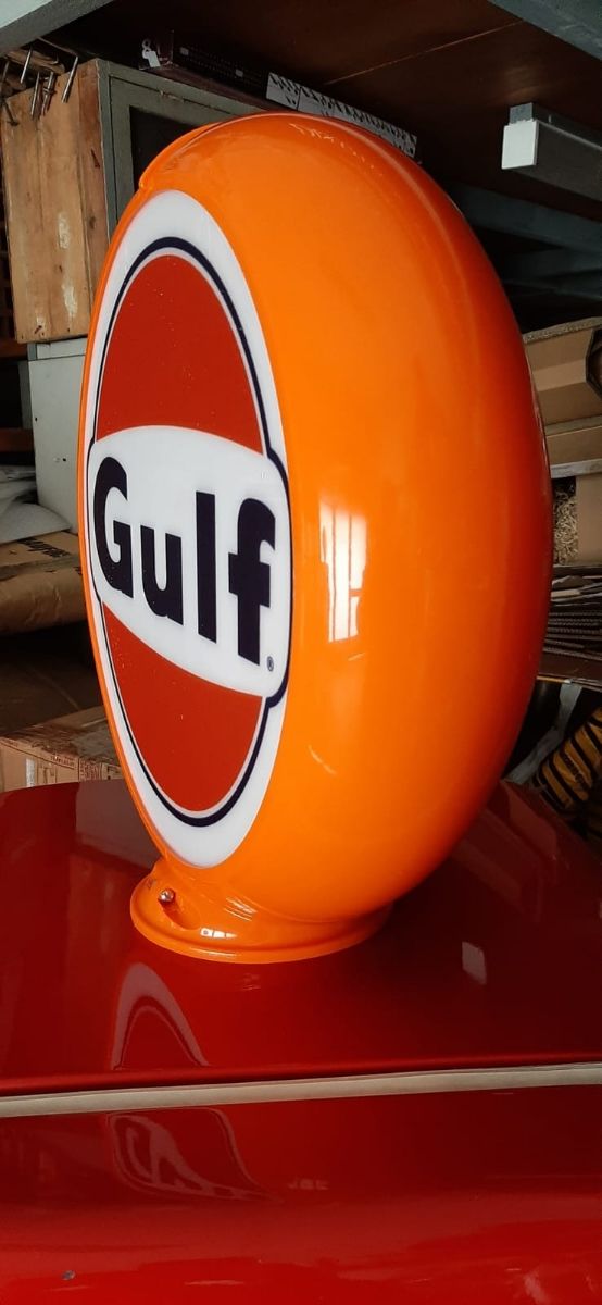 Globo Gulf per pompa benzina anni 50 60
