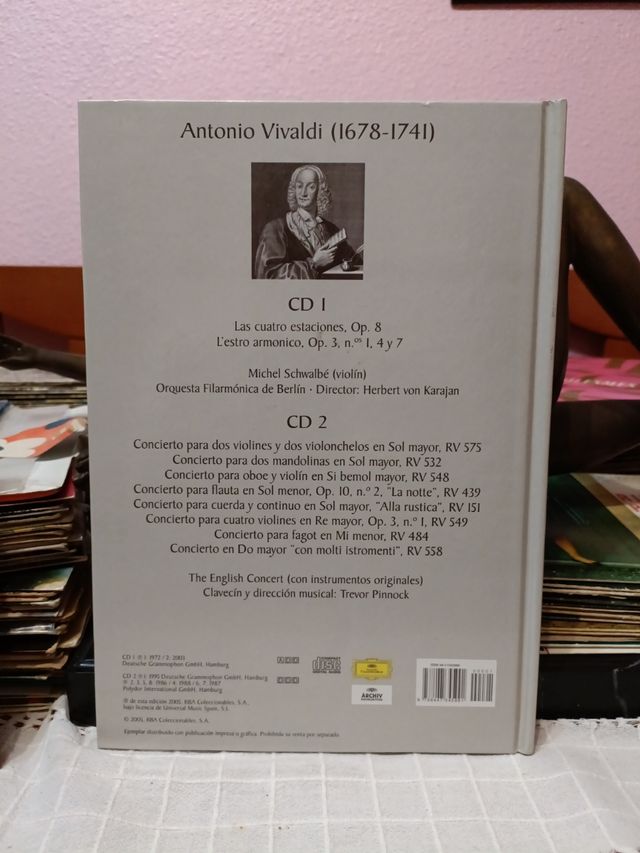 Libro Vivaldi 2x CD, Quattro stagioni