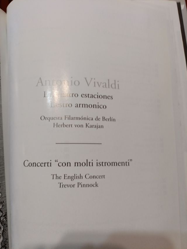 Libro Vivaldi 2x CD, Quattro stagioni