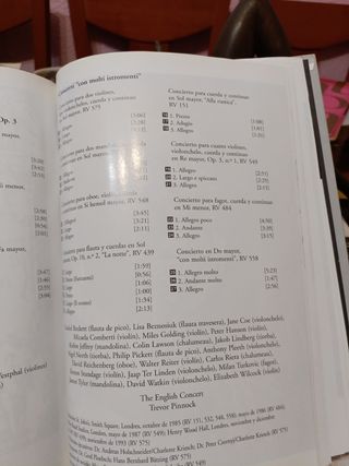 Libro 2x cds VIVALDI, Cuatro Estaciones