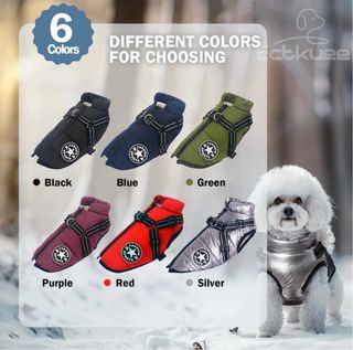 Chaqueta para perro de invirno con arnes