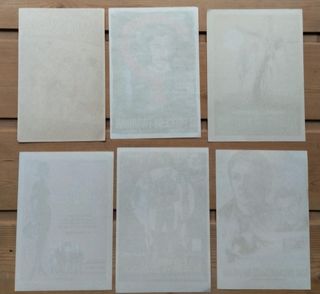 Lote de pequeños carteles de cine años '60