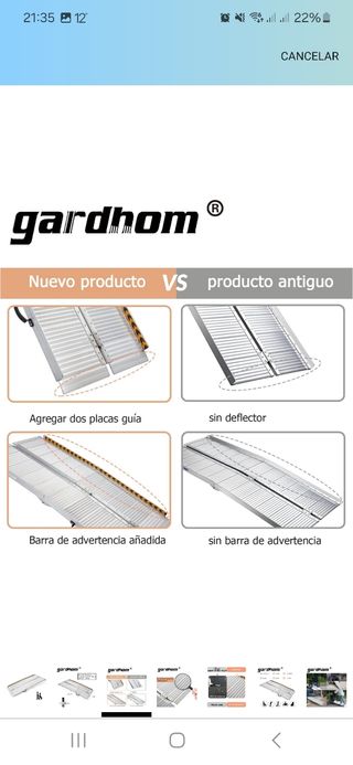 Rampa para silla de ruedas