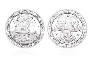 MONEDA APOLLO 11 - ASTRONAUTAS - NASA