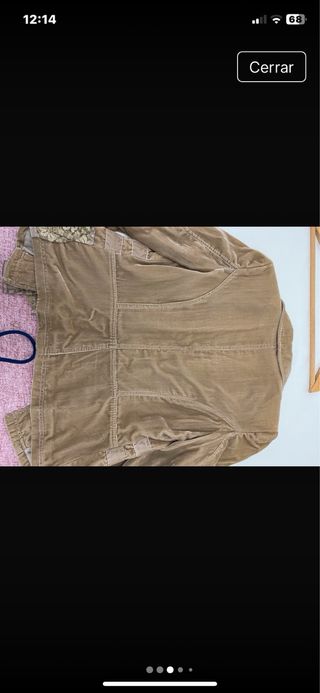 americana de terciopelo talla S 