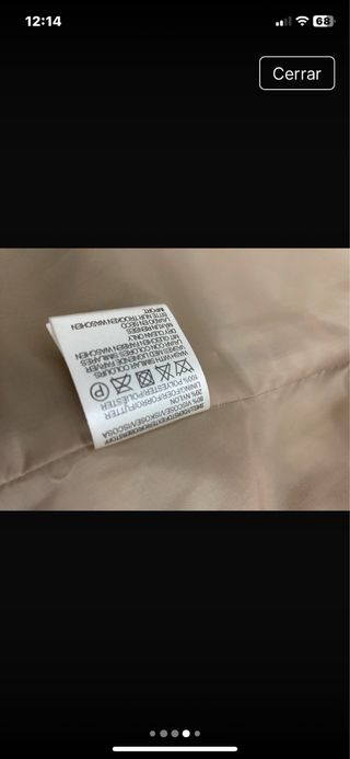 americana de terciopelo talla S 