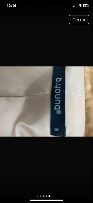 americana de terciopelo talla S 