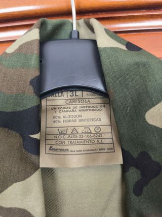 Camisola militar camuflaje