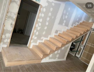 Escalones de madera