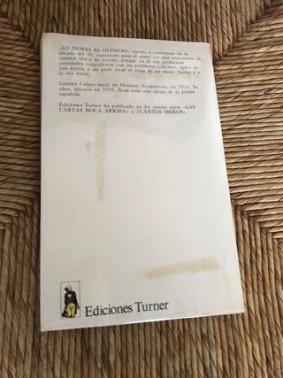 Lo demás es silencio. Gabriel Celaya