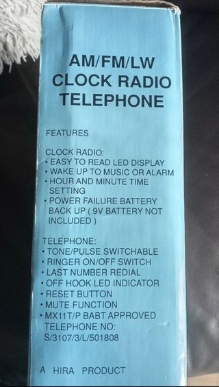 Teléfono Radio Despertador