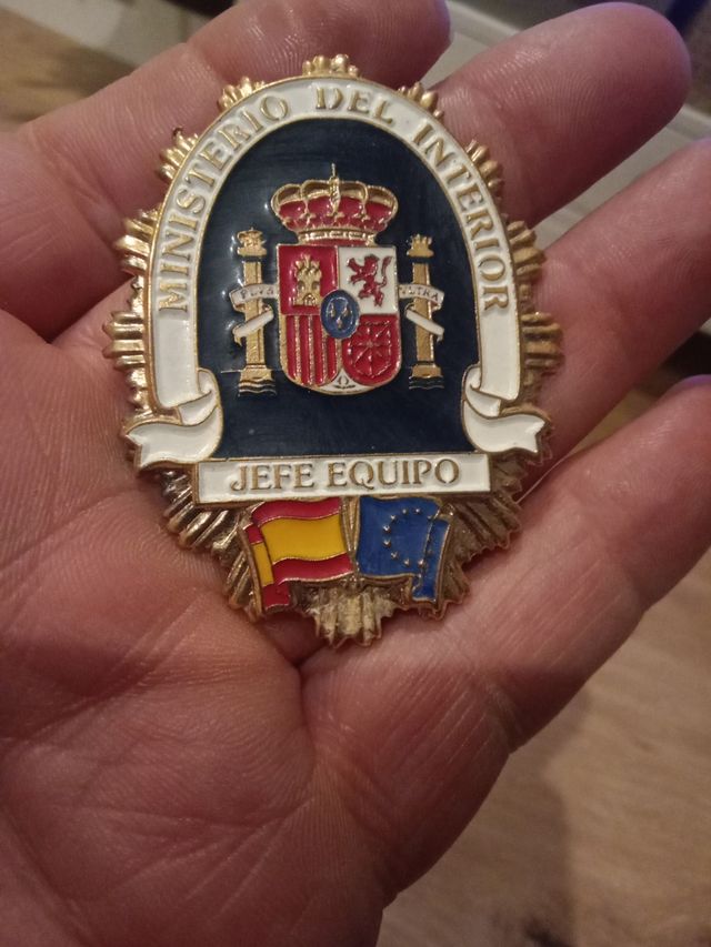 PLACA GUARDA SEGURIDAD JEFE EQUIPO