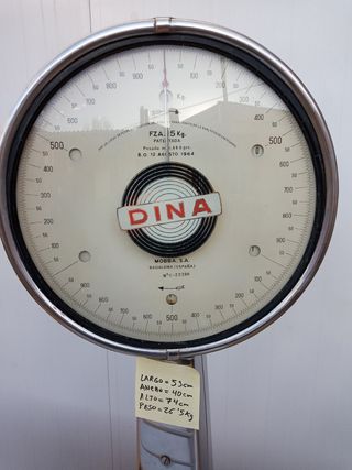DINA Báscula de acero inoxidable