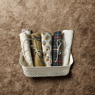 Retalhos de Tecido Castanho 15x15 cm – Patchwork,