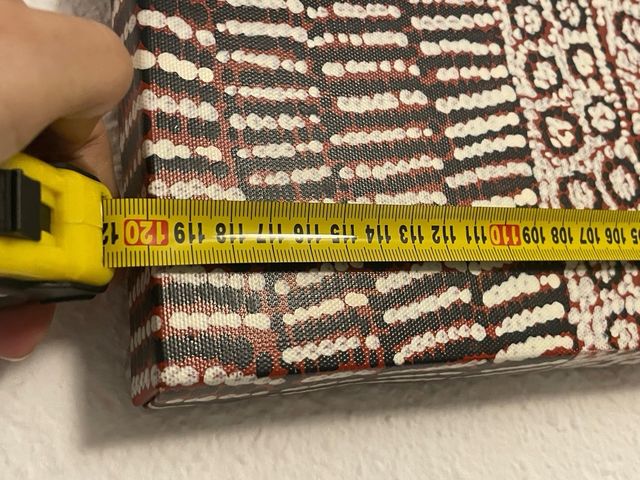 Cuadro grande marron y beige 120 x 35