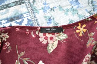 Vestido estampado tipo Kimono, mangas largas