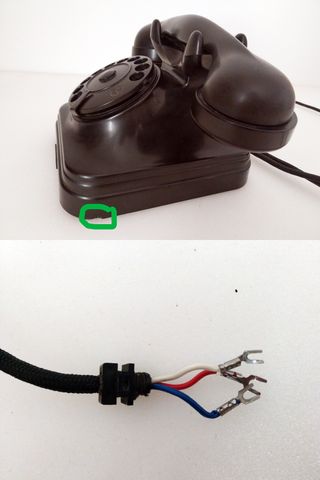 Telefono in bachelite vintage anni '50