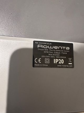 Calefactor rowenta bajo consumo