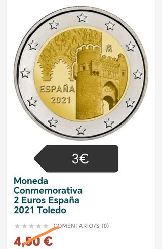 Monedas 2 Euros España