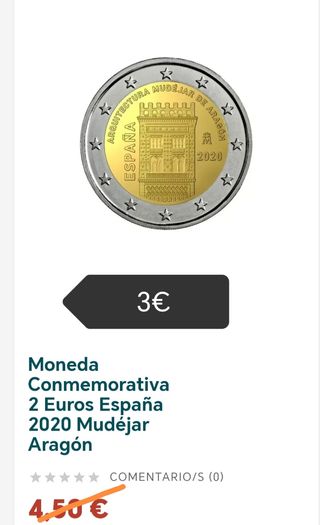 Monedas 2 Euros España