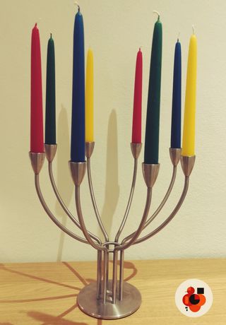 Candelabro portavelas Ikea vintage