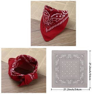Sombrero Vaquero Bandana Western de Adulto 58-59CM