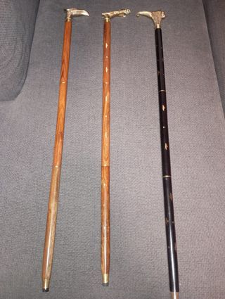 Lotto di vecchi bastoni da passeggio in ottime condizioni
