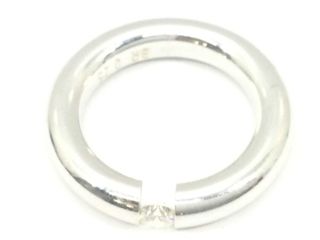 sortija oro 18k con piedra con diamante