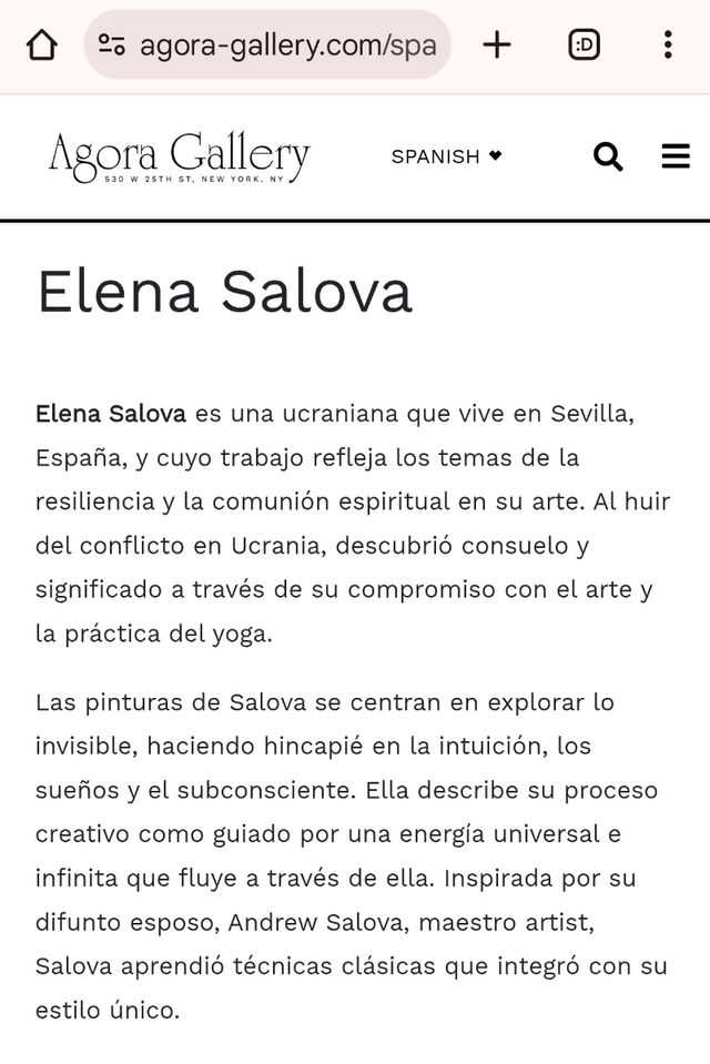 Virgen María al óleo Elena Salova