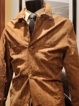 Chaqueta PIEL NOBUCK tostada