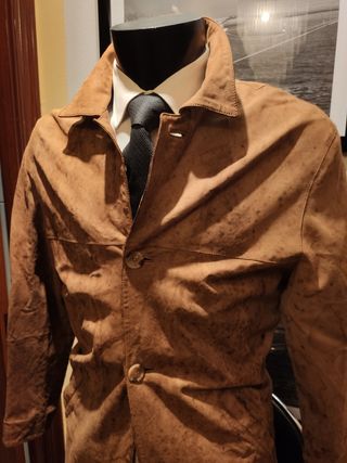 Chaqueta PIEL NOBUCK tostada