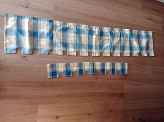 Telas confeccionadas para cubrir caja de persiana