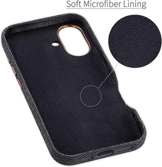 Dockem Funda Tela Tipo Tarjetero iPhone 16